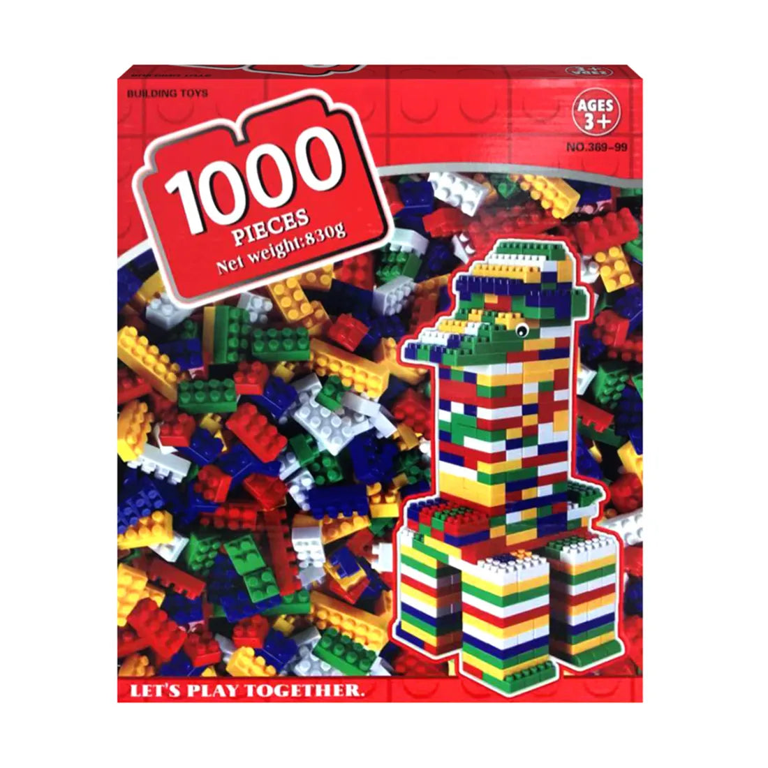 Bloques 1000 piezas plásticos