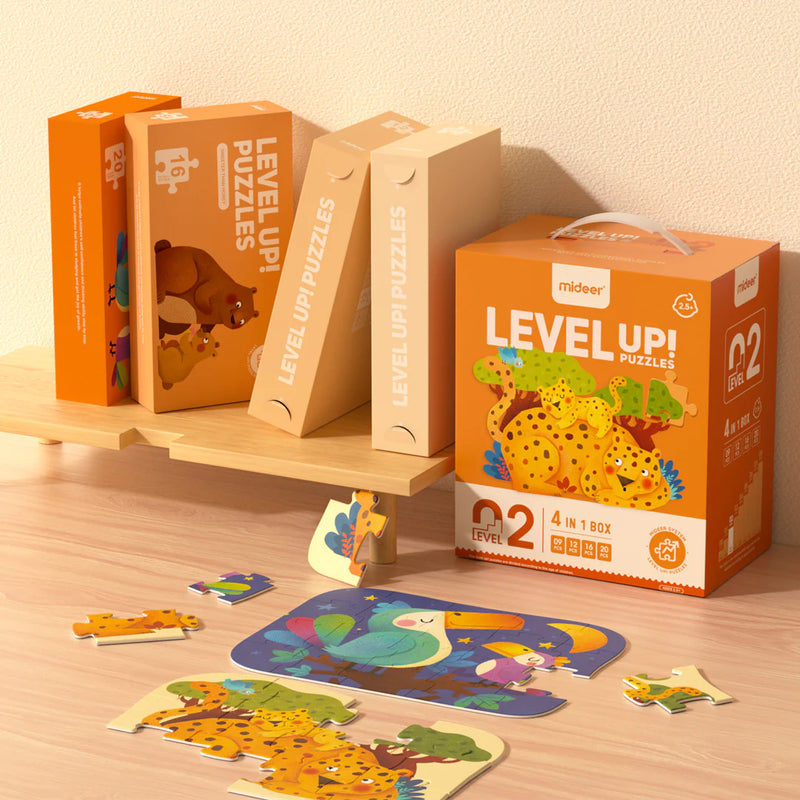 Level up 2 - Animales 4 puzzles