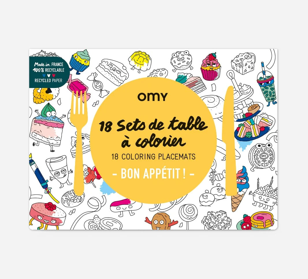 18 laminas para colorear- Bon Appetit