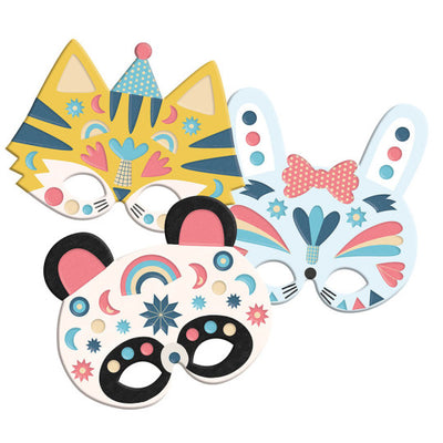 Caja para hacer máscaras de papel con stickers - Auzou