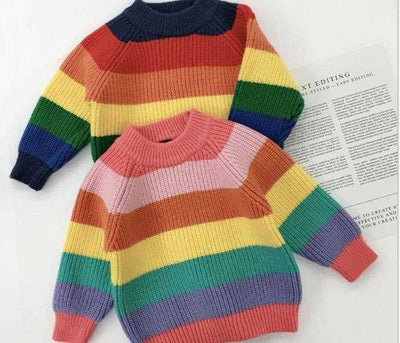 Sweater tejido a rayas