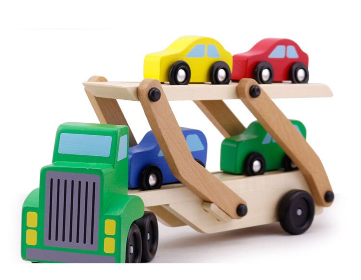 Camión en madera con accesorios